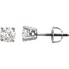 14K White 3.2 mm=1/4 CTW Diamond Earrings - Siddiqui Jewelers