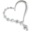 Journey Diamond Heart Pendant - Siddiqui Jewelers