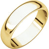 18K Yellow 5 mm Half Round Band Size 9.5 - Siddiqui Jewelers