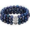 Sterling Silver Pearl 3-Strand Bracelet - Siddiqui Jewelers