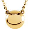 14K Yellow Convex 18" Necklace - Siddiqui Jewelers