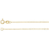 14K Yellow Solid Diamond-Cut Bead 7" Chain - Siddiqui Jewelers