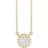 14K Yellow 5/8 CTW Lab-Grown Diamond French-Set 16-18" Necklace Siddiqui Jewelers
