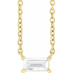 14K Yellow 1/3 CT Lab-Grown Diamond 16-18" Necklace Siddiqui Jewelers