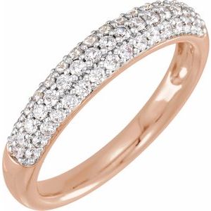 14K Rose 1/2 CTW Lab-Grown Diamond Ring Siddiqui Jewelers