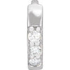 Platinum .03 CT Natural Diamond Single 8 mm Huggie Earring Siddiqui Jewelers