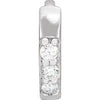 Sterling Silver .03 CT Natural Diamond Single 8 mm Huggie Earring Siddiqui Jewelers