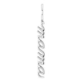 Sterling Silver 30.2x3.3 mm Vertical "Mama" Charm/Pendant Siddiqui Jewelers