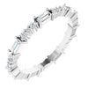 14K White 1/2 CTW Natural Diamond Eternity Band Size 7 Siddiqui Jewelers