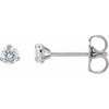 14K White 3 mm Stuller Lab-Grown Moissanite‚Ñ¢ Earrings Siddiqui Jewelers