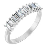 Platinum 1/2 CTW Natural Diamond Anniversary Band Siddiqui Jewelers