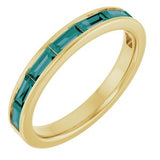 14K Yellow Lab-Grown Alexandrite Stackable Ring Siddiqui Jewelers