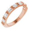 14K Rose 5/8 CTW Natural Diamond Anniversary Band Siddiqui Jewelers