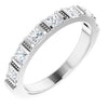 14K White 5/8 CTW Natural Diamond Anniversary Band Siddiqui Jewelers