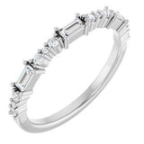 Platinum 1/4 CTW Natural Diamond Anniversary Band Siddiqui Jewelers