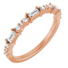 14K Rose 1/4 CTW Natural Diamond Anniversary Band Siddiqui Jewelers