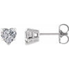 Sterling Silver Natural White Sapphire Stud Earrings Siddiqui Jewelers