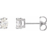 14K White 1 1/2 CTW Natural Diamond Earrings Siddiqui Jewelers