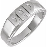 Sterling Silver Dad Ring Siddiqui Jewelers