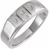 Platinum Dad Ring Siddiqui Jewelers