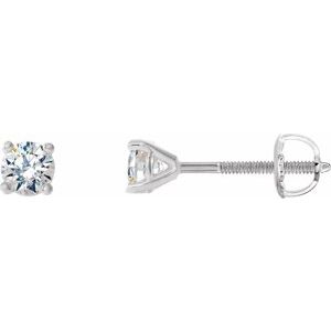 Platinum 1/8 CTW Natural Diamond Cocktail-Style Earrings Siddiqui Jewelers