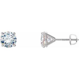 14K White 1 CTW Natural Diamond Cocktail-Style Earrings Siddiqui Jewelers