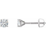 14K White 3/4 CTW Natural Diamond Cocktail-Style Earrings Siddiqui Jewelers