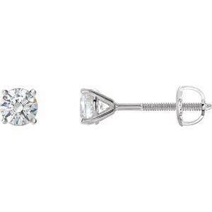 14K White 3/4 CTW Natural Diamond Cocktail-Style Earrings Siddiqui Jewelers