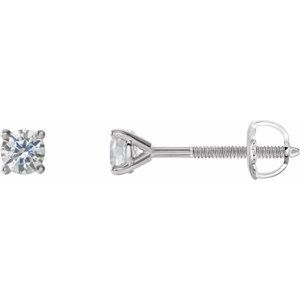 14K White 1/5 CTW Natural Diamond Cocktail-Style Earrings Siddiqui Jewelers