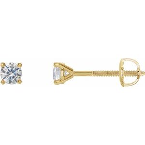 14K Yellow 1/4 CTW Natural Diamond Cocktail-Style Earrings Siddiqui Jewelers