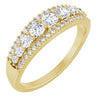 14K Yellow 5/8 CTW Natural Diamond Graduated Anniversary Band Siddiqui Jewelers