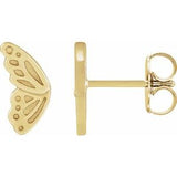 14K Yellow Left Butterfly Wing Earring Siddiqui Jewelers