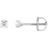 14K White 1/4 CTW Natural Diamond Cocktail-Style Earrings Siddiqui Jewelers