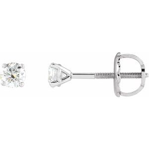 14K White 1/4 CTW Natural Diamond Cocktail-Style Earrings Siddiqui Jewelers