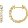 14K Yellow 1/2 CTW Natural Diamond Hinged 15.25 mm Hoop Earrings Siddiqui Jewelers