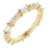 14K Yellow 1/2 CTW Natural Diamond Eternity Band Size 5 Siddiqui Jewelers