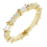 14K Yellow 1/2 CTW Natural Diamond Eternity Band Size 5 Siddiqui Jewelers