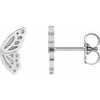 Sterling Silver Butterfly Wing Earrings Siddiqui Jewelers