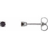 14K White 1/8 CTW Natural Black Diamond Stud Earrings Siddiqui Jewelers