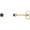 14K Yellow 1/8 CTW Natural Black Diamond Stud Earrings Siddiqui Jewelers