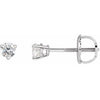 14K White .06 CTW Natural Diamond Earrings Siddiqui Jewelers