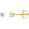 14K Yellow .03 CTW Natural Diamond Earrings Siddiqui Jewelers