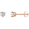 14K Rose 3/8 CTW Natural Diamond Earrings Siddiqui Jewelers