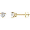 14K Yellow 3/8 CTW Natural Diamond Earrings Siddiqui Jewelers