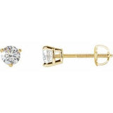 14K Yellow 3/8 CTW Natural Diamond Earrings Siddiqui Jewelers