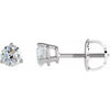 Platinum 3/8 CTW Natural Diamond Earrings Siddiqui Jewelers