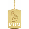 14K Yellow 22.9x10.4 mm Boy Mom Pendant Siddiqui Jewelers