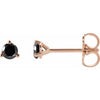 14K Rose 1/5 CTW Natural Black Diamond  Earrings  Siddiqui Jewelers