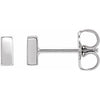 Sterling Silver Bar Earrings Siddiqui Jewelers