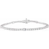 14K White 1 3/4 CTW Lab-Grown Diamond 7" Line Bracelet Siddiqui Jewelers